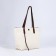 Zipper bag with lightning, white color