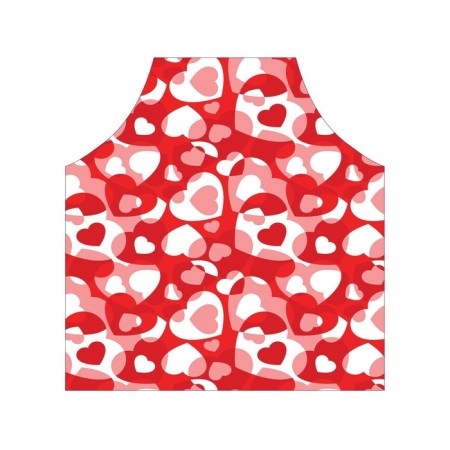 Apron kitchen with a photo print "Love forms", adjustable, size OS-2