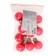 LED lamp, G45, E27, 1.5 W, for BelT-LITA, transparent, red, set 10 pcs