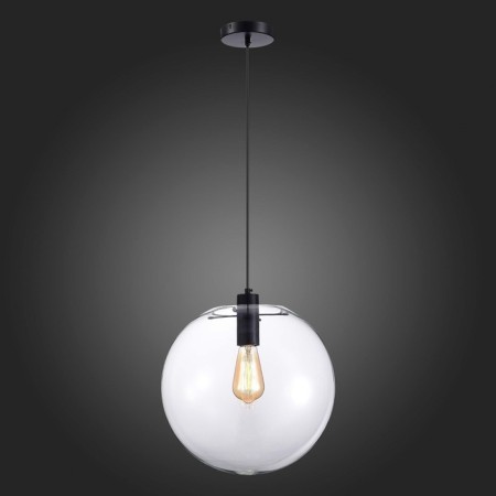 STL LUCE Sus. SL1056.433.01. Noor. 1x60 W, E27, 35x35x160 cm, black color-2