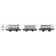 Toy train "My city", 2 locomotives and passenger car, on batteries