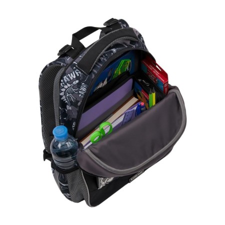 School backpack Erich Krause Ergoline 15l, 39 x 28 x 14 cm, ergonomic back, Dinosaur Park 51606-6
