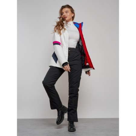 Ski jacket women's winter, size 44, white color-20