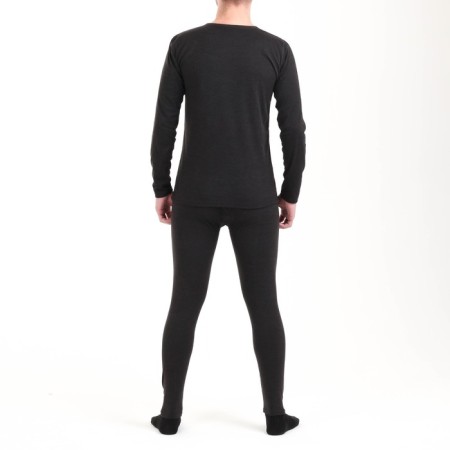 Male thermal underwear, size l, 48-50, for height 180-190 cm, dark gray color-4