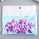 Beads for PVC creativity "Violet-lilac rings" set ≈ 330 pcs 0.1x0.6x0.6 cm