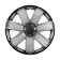 Wheel caps 14 "Gelax +", silver-black, carbon, set. 2 pcs