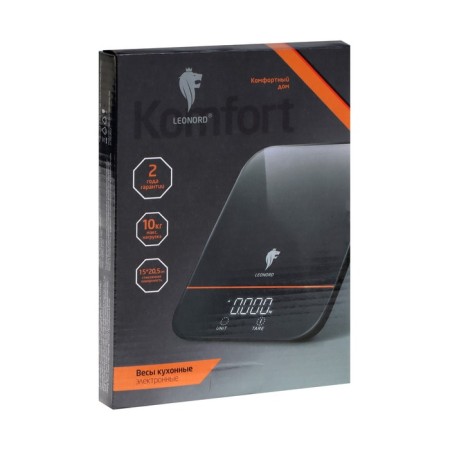 Libra Kitchen Leonord Le-1706, electronic, up to 10 kg, LCD display, black-8