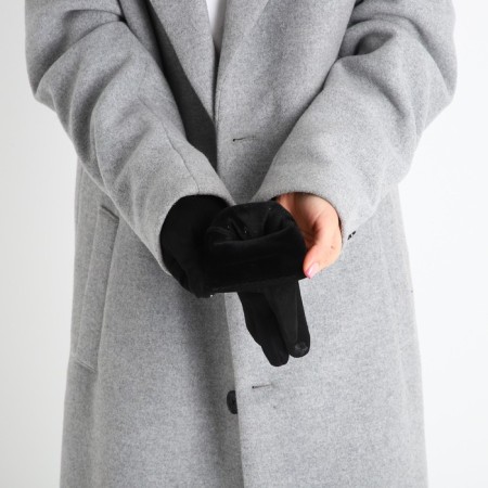 Gloves are female, dimensionless, without insulation, black color-5