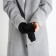 Gloves are female, dimensionless, without insulation, black color
