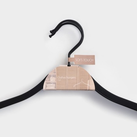 Shoulders - Ladom Soft -Touch hanger, 41.5 × 21.5 × 1.1 cm, 3 pcs-6