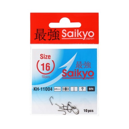Hooks Saikyo KH-11004 Crystal BN No. 16, 10 pcs