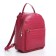 Women's backpack made of artificial leather with lightning, 1 pocket, fuchsia color