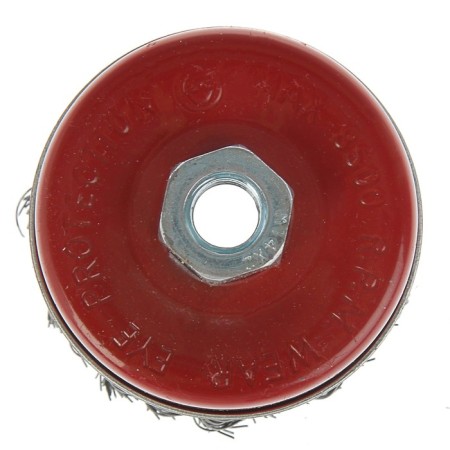 Metal brush for Ushm scrap, twisted wire, Heavy dute "Cup", M14, 75 mm-4