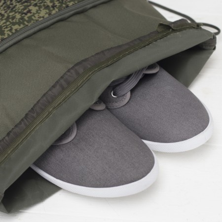 Back for shoes on the lace, "ZFTS", external pocket, khaki/camouflage color-2