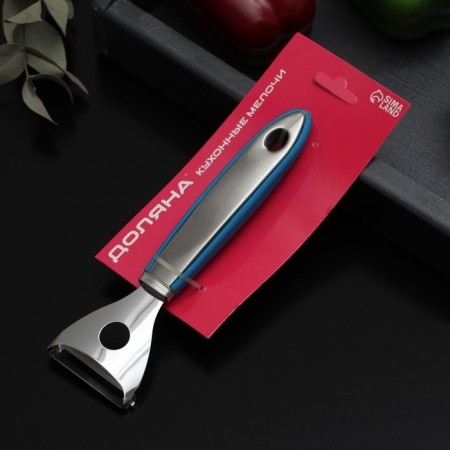 Vegetable cleaning of the Blade, 18 cm, Soft-Touch pen, blue color-3