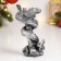Figure "Snake on the branch" 7x10x15cm, silver