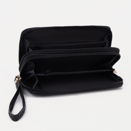 Women's wallet on lightning, black color-2
