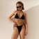 Swimsuit female separate minku color black size 42