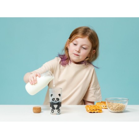 A high glass for milk "Panda", 230 ml-7