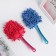 Cleaning brush with a microfiber nozzle on the handle of a share, 31 cm, booklies, color mix