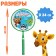 ONLYTOP Badminton Set “Friends”: 2 rackets 44 cm, 2 strokes, ball, cover, green color