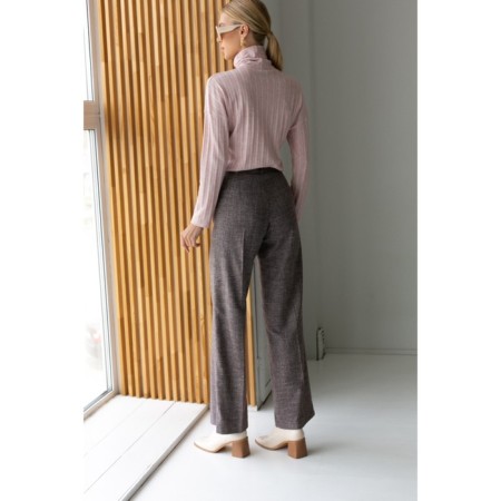 Women's pants, size 46, brown color 60619-2