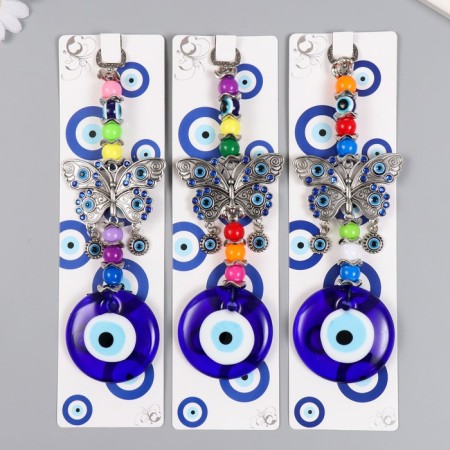Suspension from the evil eye "Butterfly" 22.5 cm mix-4