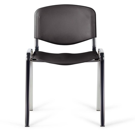 Stool Staff ISO PLAST CF-009, chrome frame, black plastic-1