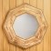 Mirror "octagonal" firing, pine 54x54 cm