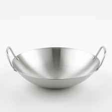 Skoroda-Wok Hanna Knövell made of stainless steel Chief, D = 26 cm
