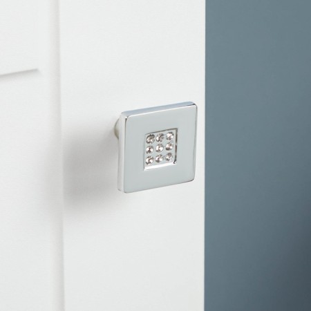 Bathroom Punal Low Valletta 2 niches, white/white matte, 20x19x95cm-4