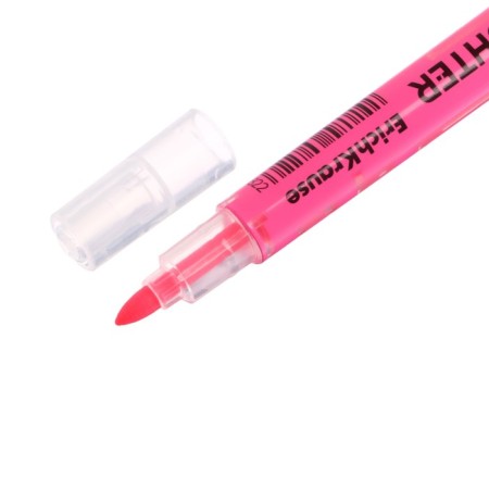 Textbook marker 0.5-3.5 mm Erichkrause Visioline V-16 zoom neon, bilateral, pink neon, water-based ink-5
