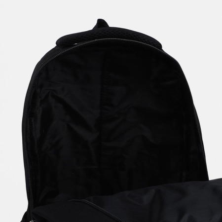 A backpack with a zipper, 2 external pockets, black color-3