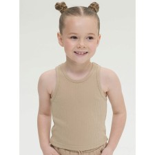 T -shirt for girls, height 110 cm, sandy color