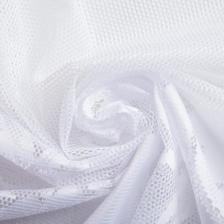 Tulle to the kitchen without a curtain tape 80x175 cm, the color is white, 100% polyester-3