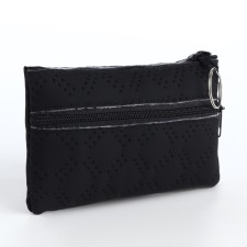 Women's wallet with lightning, black color