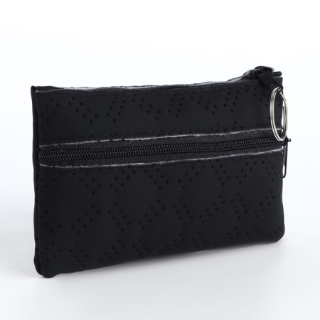 Women's wallet with lightning, black color