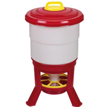 Bunker feeder for poultry for 35 kg, on legs, plastic, imperial