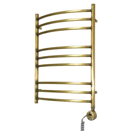 Domoterm water heated towel rail "Calipso", P9, 9 crossbars, 500 x 700 mm, bronze-1