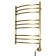 Domoterm water heated towel rail "Calipso", P9, 9 crossbars, 500 x 700 mm, bronze