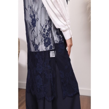 Women's tunic, size 50, blue color-13