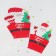New Year's glass for popcorn and snacks “Happy New Year!”, Santa Claus