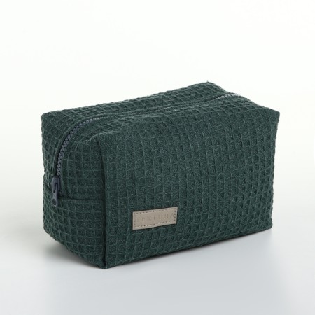 TEXTURA lightning cosmetic bag, green color-1