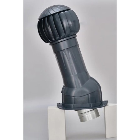 The ventilation set for Monterrey metal tiles, d = 160 mm, grace graphite RAL7024