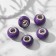 Busina "Texture" for magnesite, lilac color in silver
