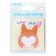 Block with a sticky edge of 75 x 75 mm, Devente Corgi, 30 sheets, offset, mix