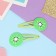 Invisibility for hair "Adele" (set 2 pcs) sliced ​​kiwi, 5.5 cm, green