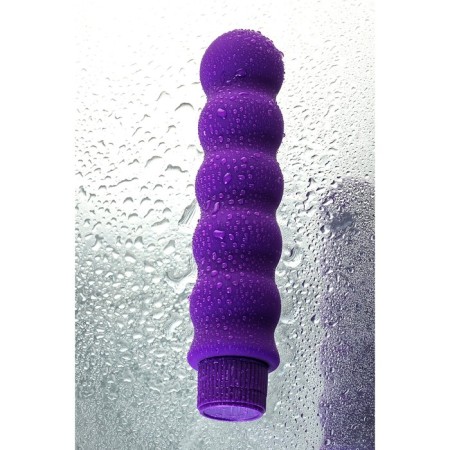Unrealistic vibrator Toyfa A-Toys, silicone, purple color, 17 cm-3