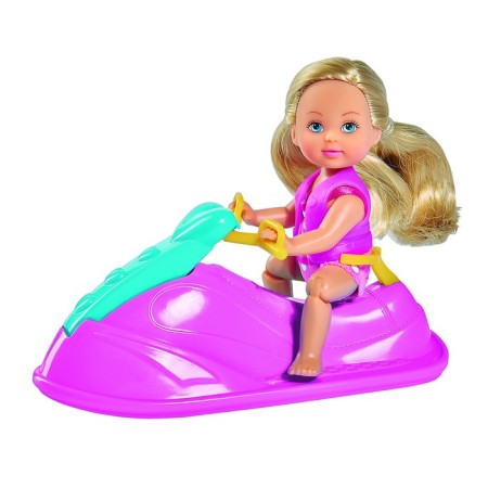 Doll "Evy" 12 cm, in a swimsuit on a water scooter
