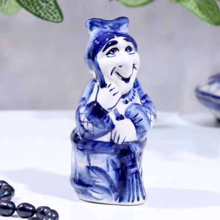 Souvenir "Baba Yaga", 12x6 cm, gzhel